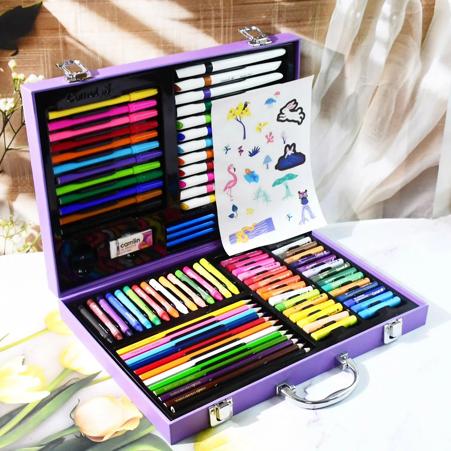Camel Art Studio Kit – 80+ Pcs Complete Art & Drawing Set - Image 6