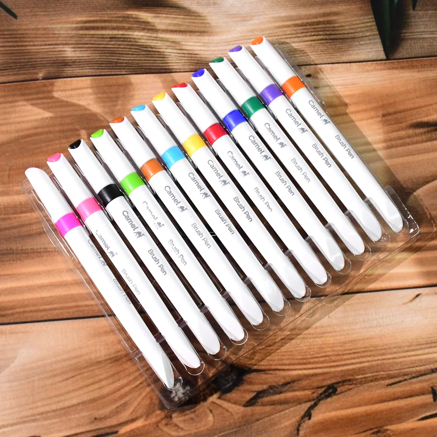 Camel Brush Pens – 12 Vibrant Shades (Flexible Tip for Watercolor, Lettering) - Image 6