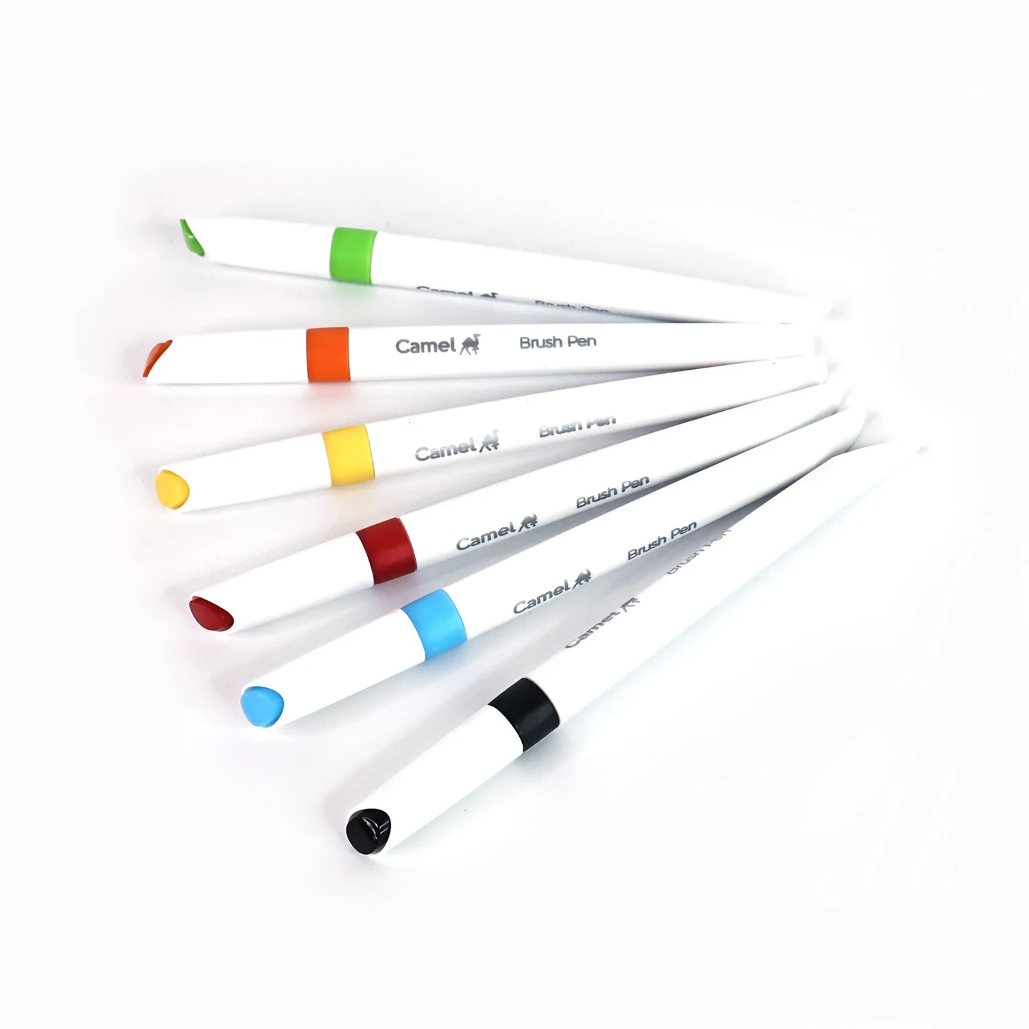 Camel Brush Pens – 6 Vibrant Shades (Flexible Tip for Watercolor, Lettering & Sketching) - Image 6