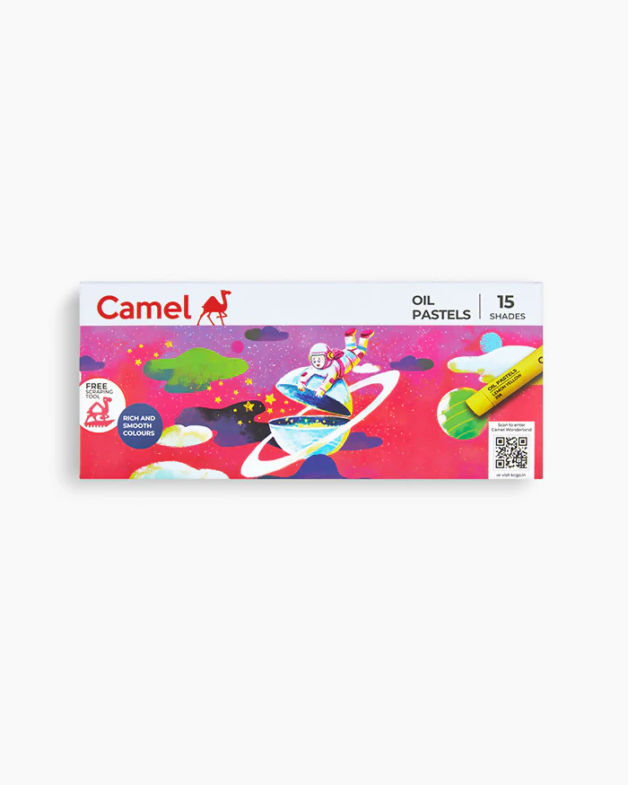 Camel Oil Pastels – 15 Rich & Smooth Shades with Free Scraping Tool - Image 5