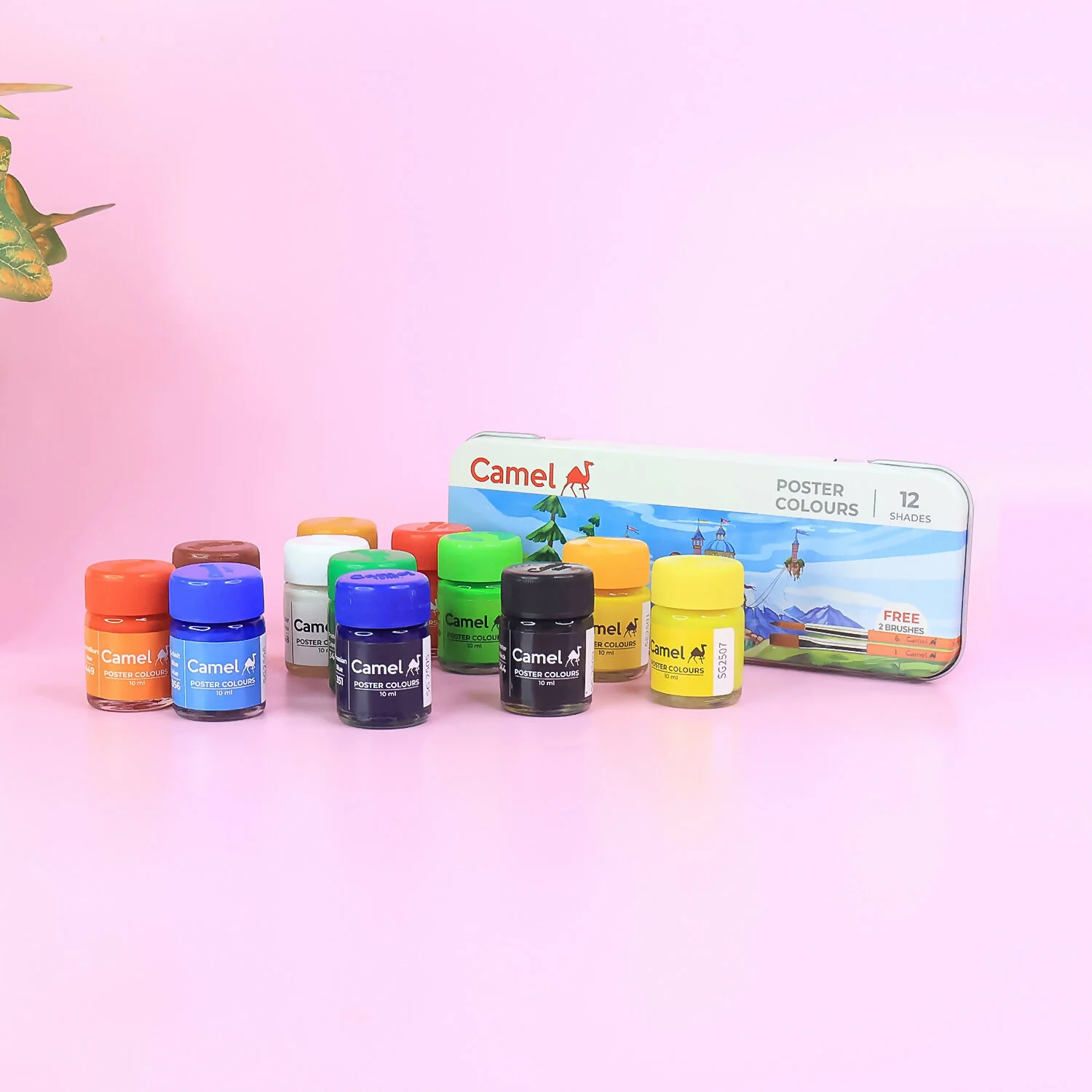 Camel Poster Colours – 12 Assorted Shades for Students (10 ml Each) - Image 2