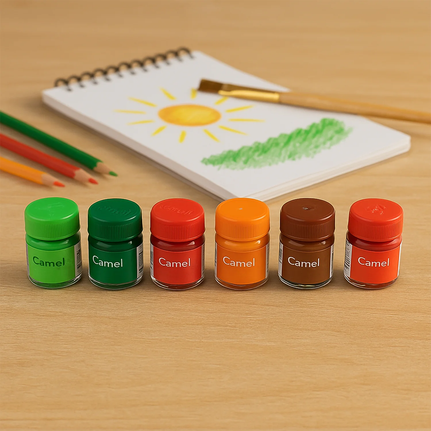 Camel Poster Colours – 14 Shades Student Set in Metal Box (10 ml Each) - Image 4