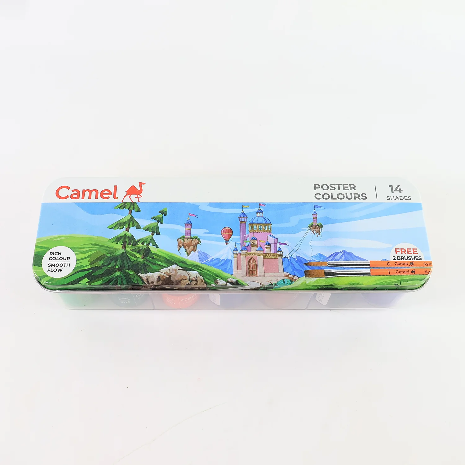 Camel Poster Colours – 14 Shades Student Set in Metal Box (10 ml Each) - Image 6