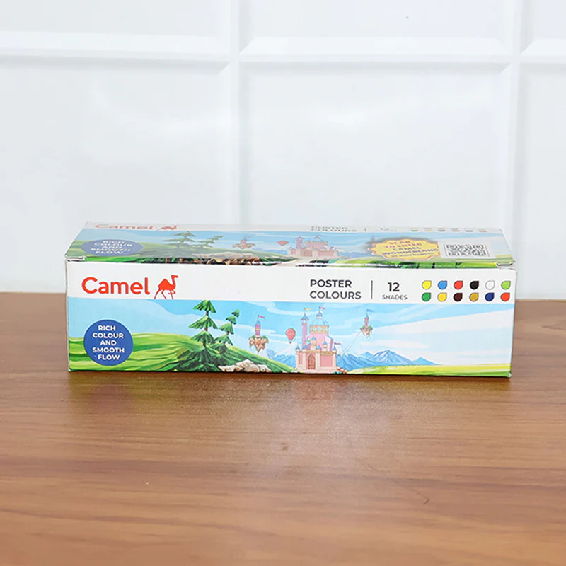 Camel Poster Colours – Vibrant 12 Shades Set for Art, School Projects & Craft Work - Image 7