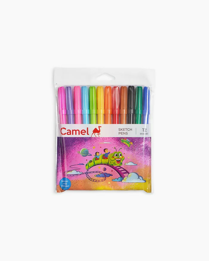 Camel Sketch Pens – 12 Colorful Shades Drawing, Sketching, and Artistic Creativity - Image 5