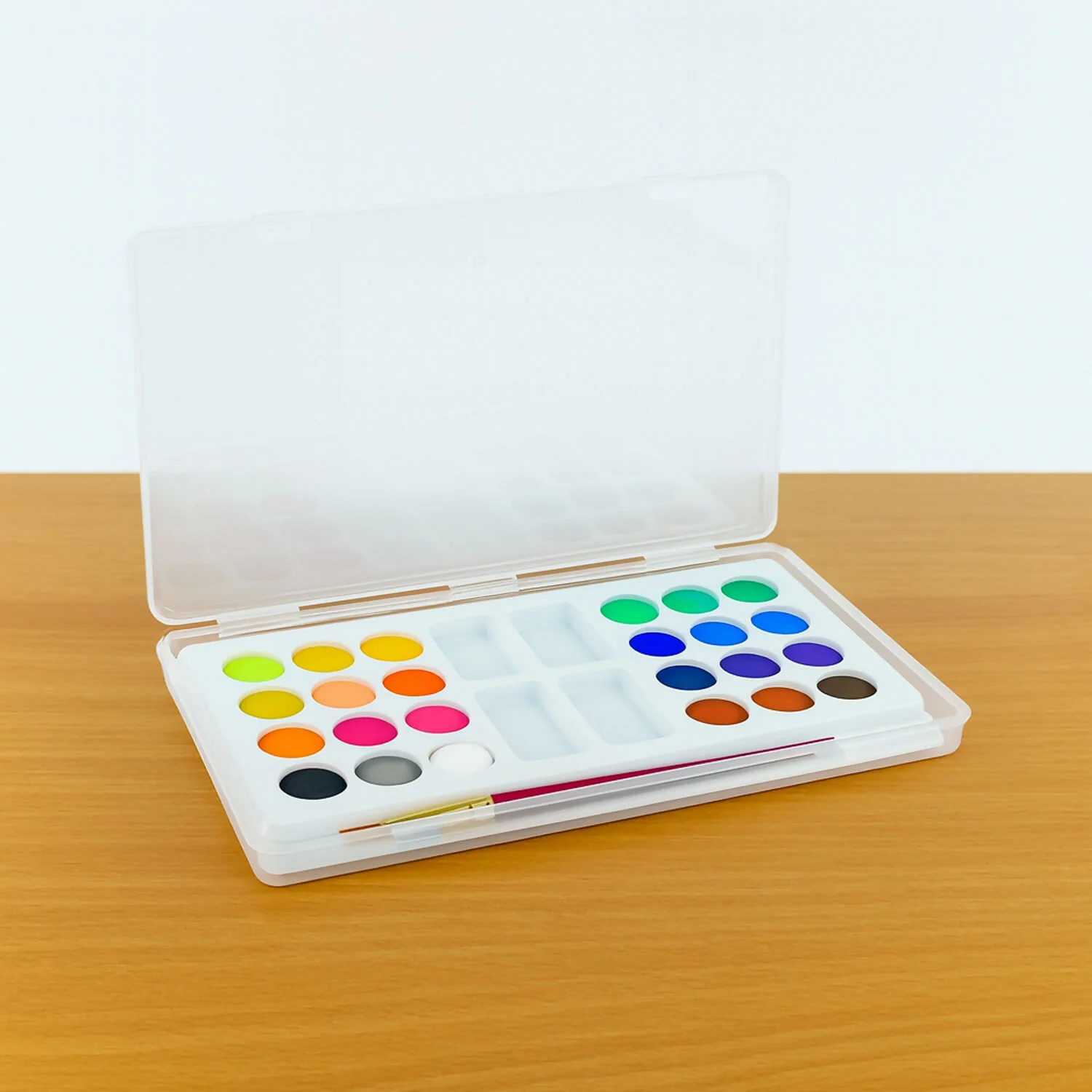 Camel Water Colour Cakes – 24 Bright Shades with Brush - Image 8