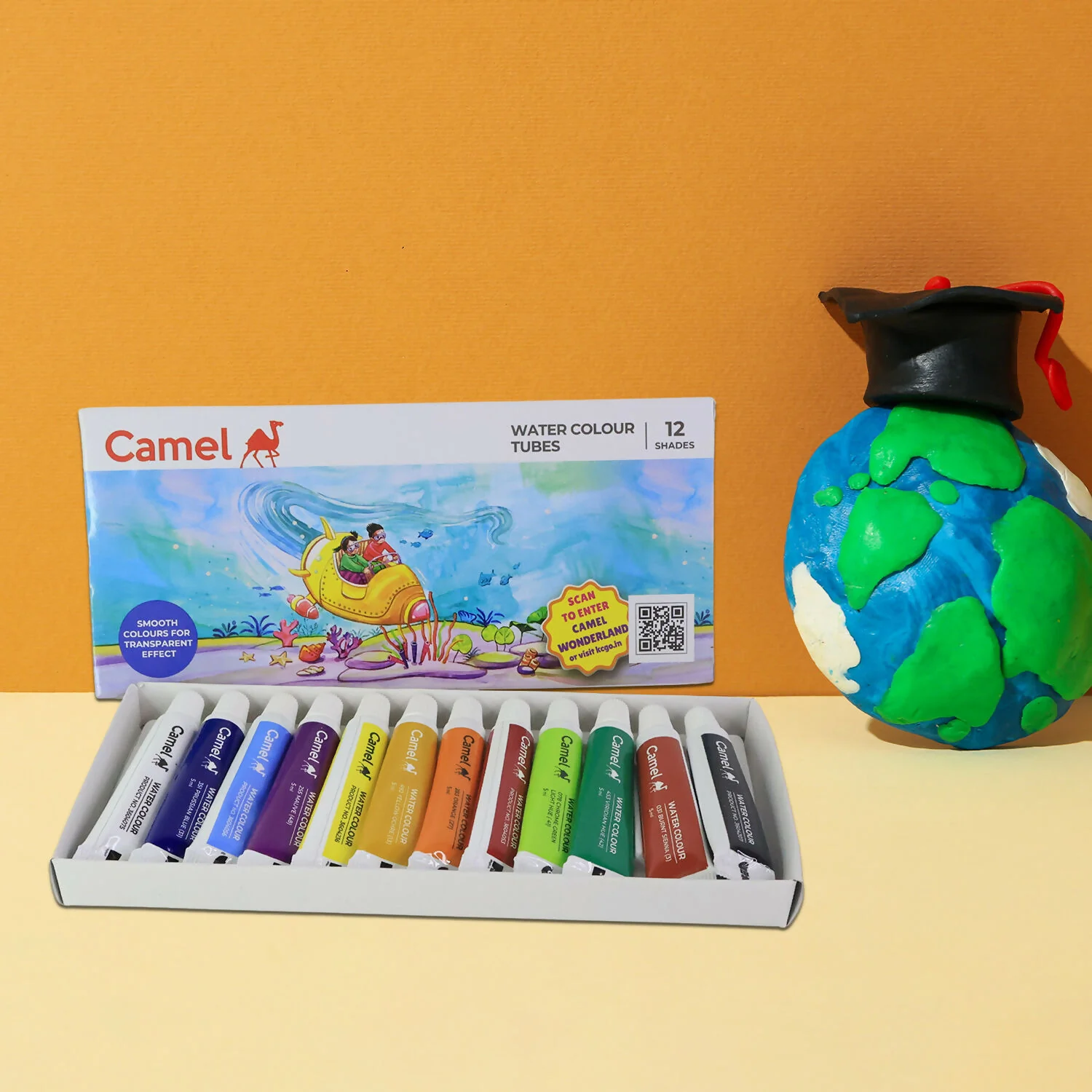 Camel Water Colour Tubes 12 Shades (5 ml Each) - Image 2
