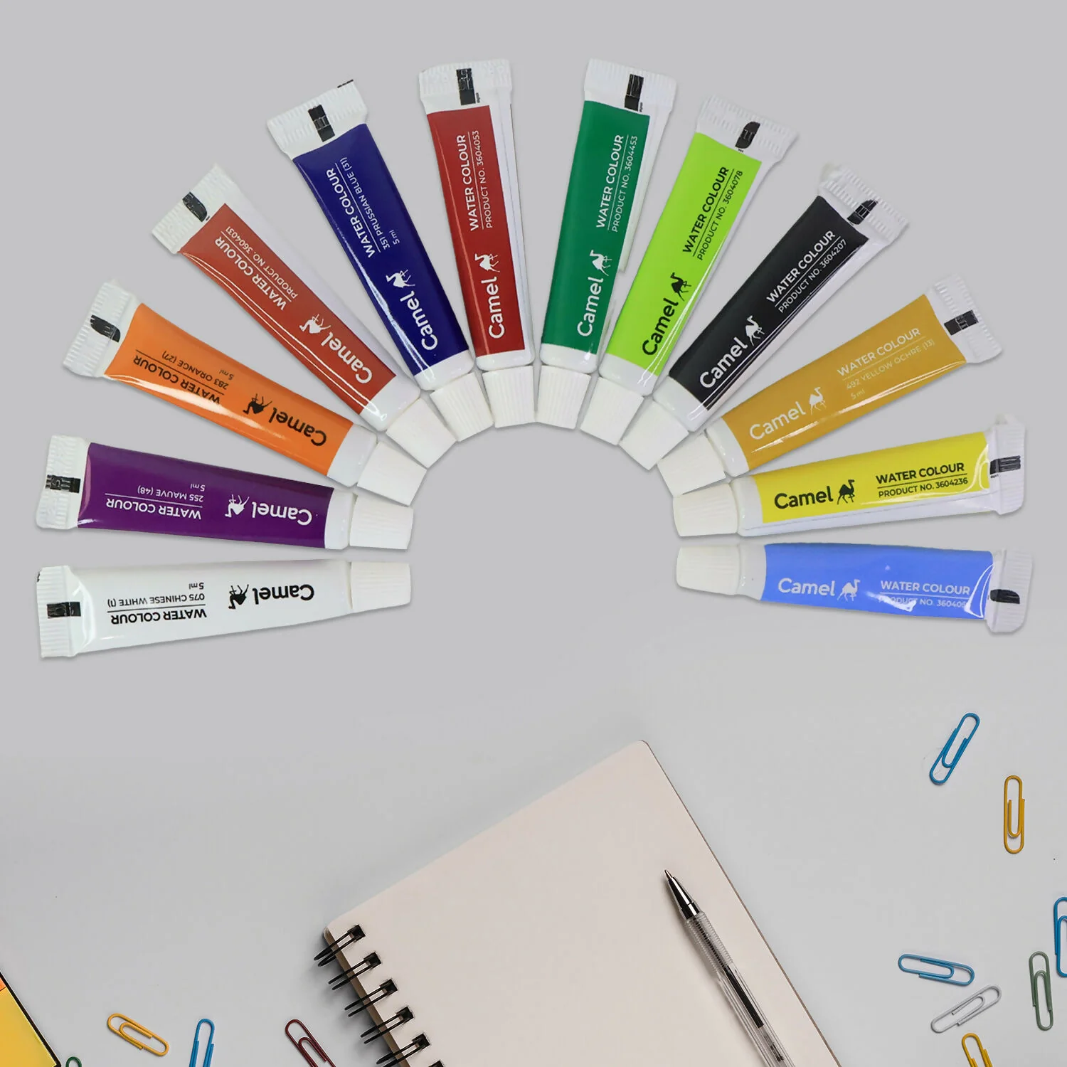 Camel Water Colour Tubes 12 Shades (5 ml Each) - Image 3