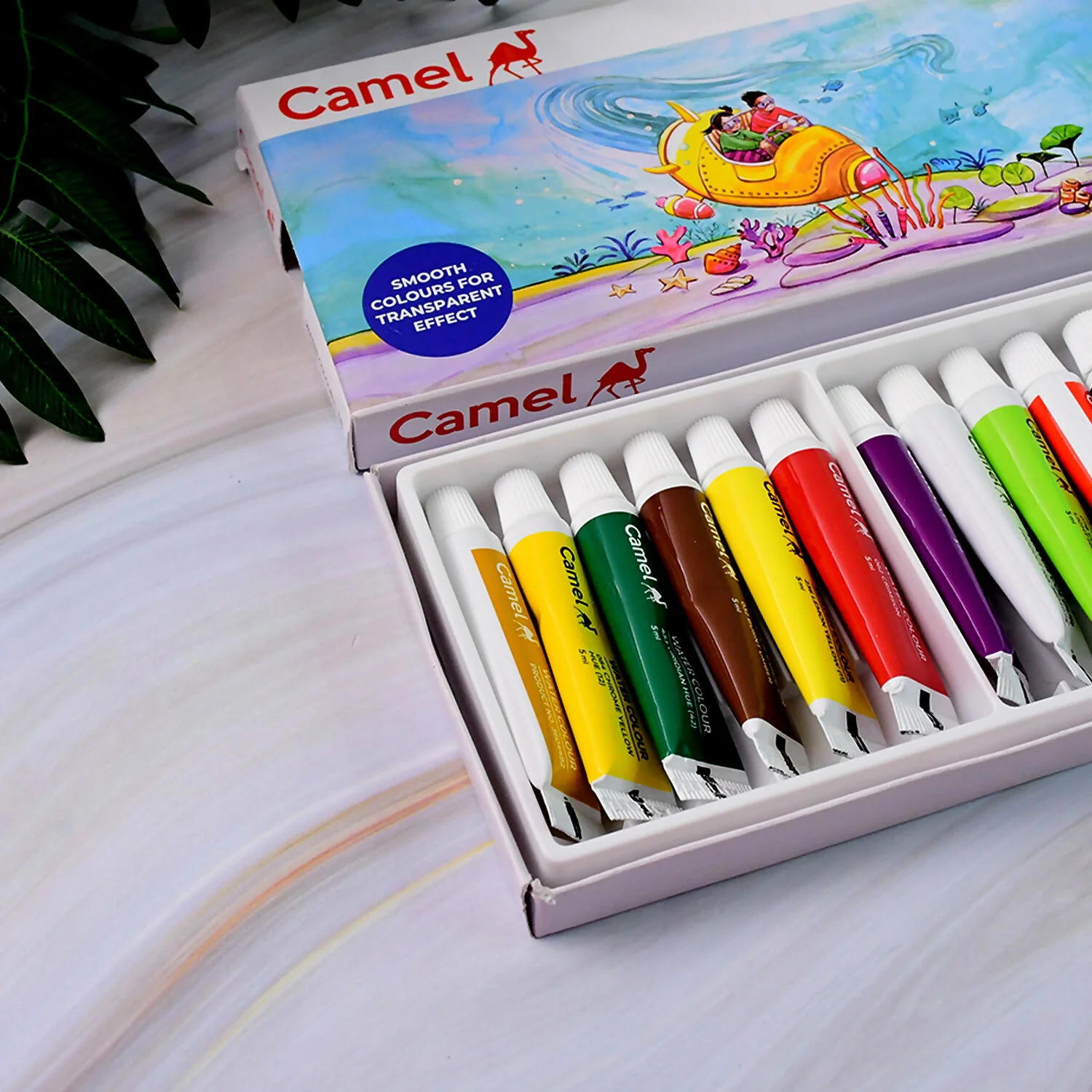 Camel Water Colour Tubes 18 Assorted Shades for Students and Artists (5 ml each) - Image 4
