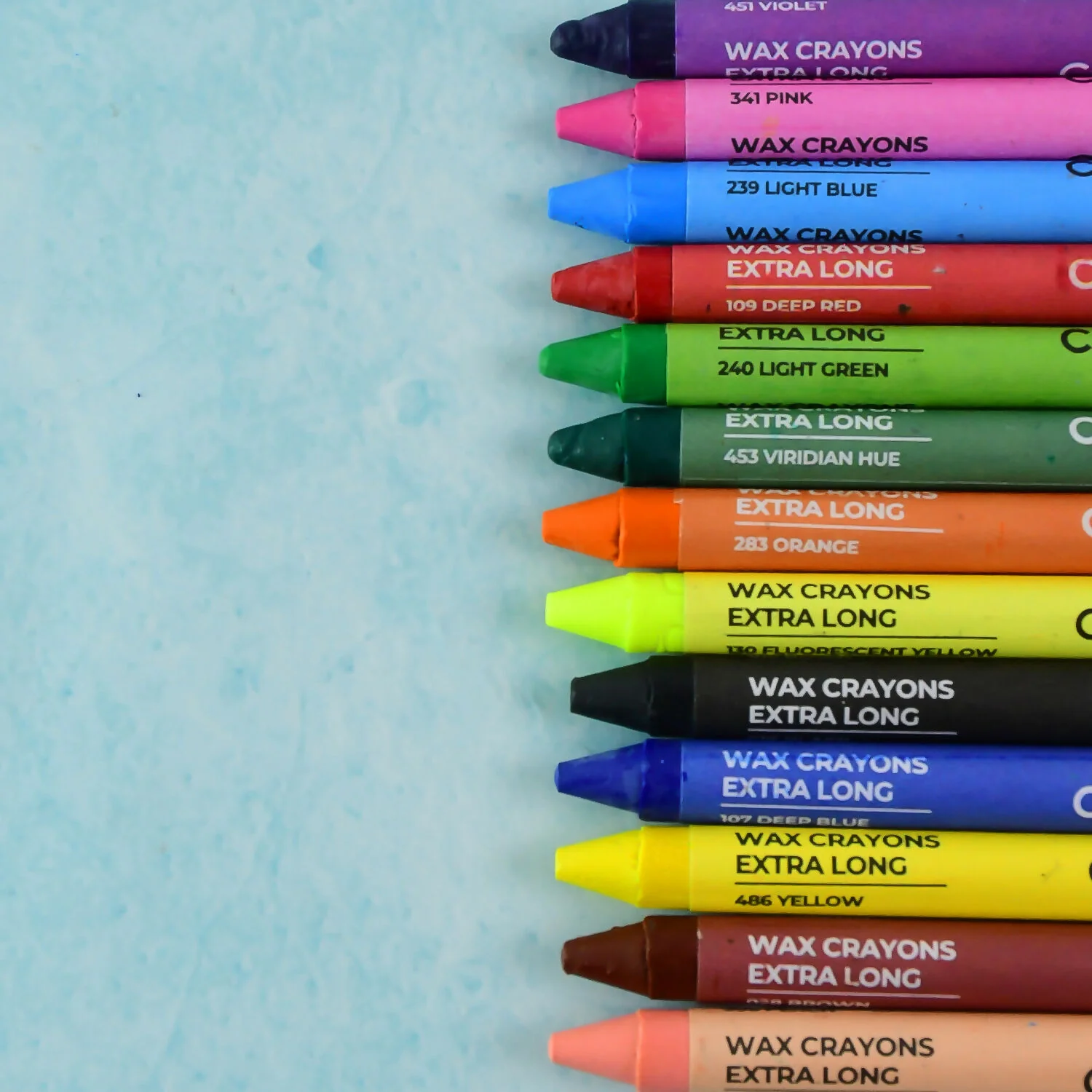 Camel Wax Crayons Extra Long - 13 Shades - Image 2