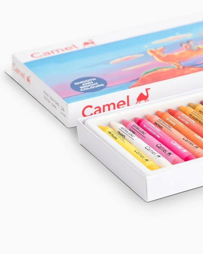 Camel Wax Crayons Extra Long – 26 Vibrant Shades - Image 8