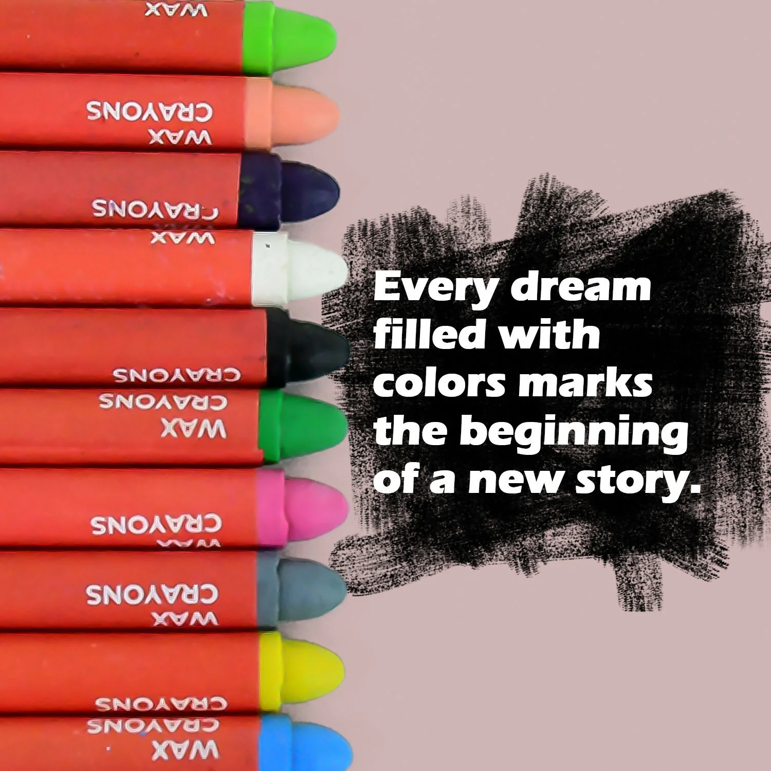 Camel Wax Vibrant Shades Smooth Crayons - 24 Shades - Image 4