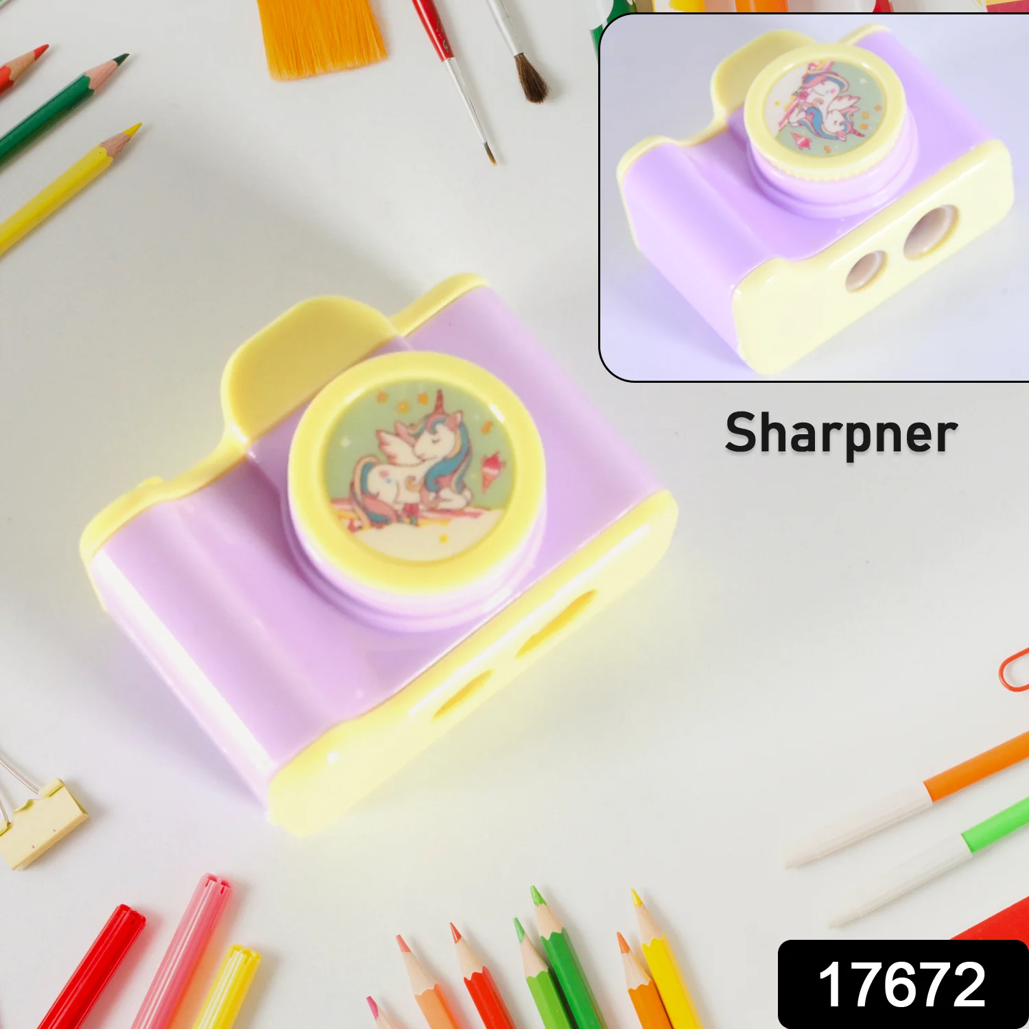 Camera Shape Pencil Sharpener – Stylish Lightweight Sharpener for Kids & Office - Image 10