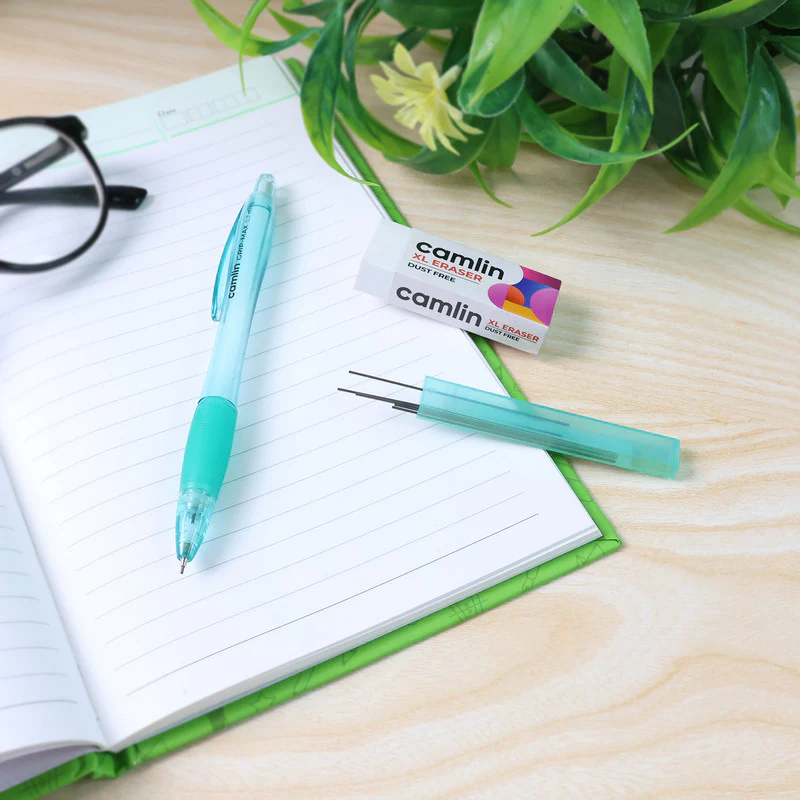 Camlin 3 in 1 Mechanical Pencil Kit – 0.5 mm, 0.7 mm & 0.9 mm Pencils with Hi-Par Leads - Image 2
