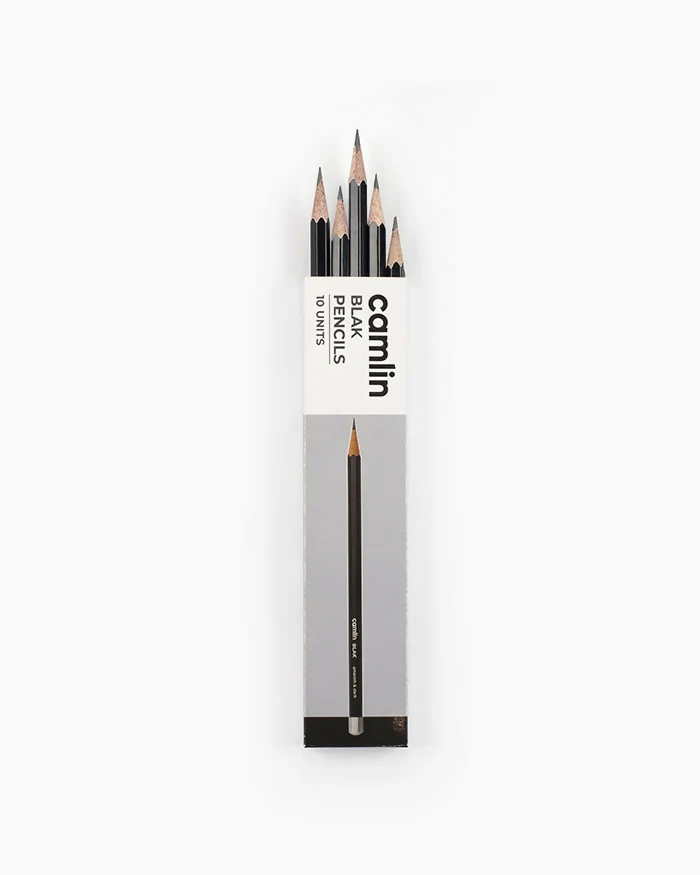 Camlin Black Pencils – Pack of 10 Smooth Writing Graphite Pencils - Image 7