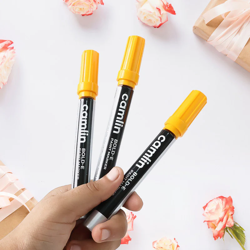 Camlin Bold-E Paint Marker  for Industrial and Multi-Surface Marking – Pack of 10 - Image 3