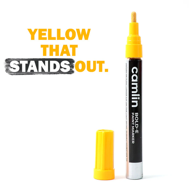 Camlin Bold-E Paint Marker  for Industrial and Multi-Surface Marking – Pack of 10 - Image 4