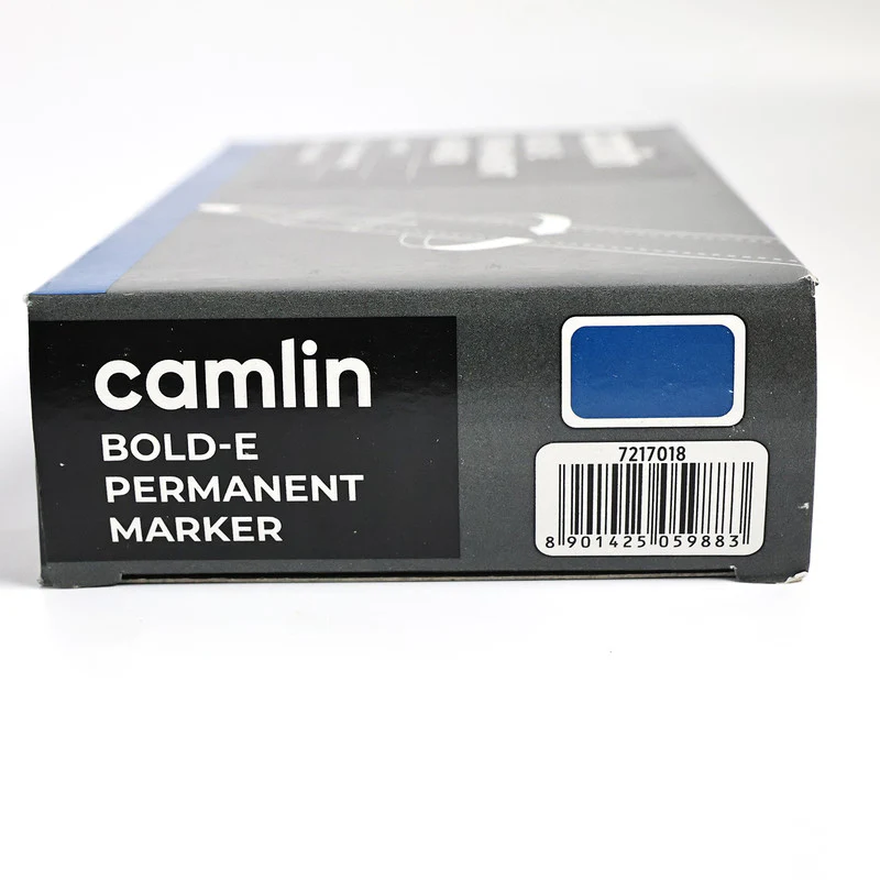 Camlin Bold-E Permanent Marker Blue Long-Lasting Refillable Marker Pack 10 - Image 6