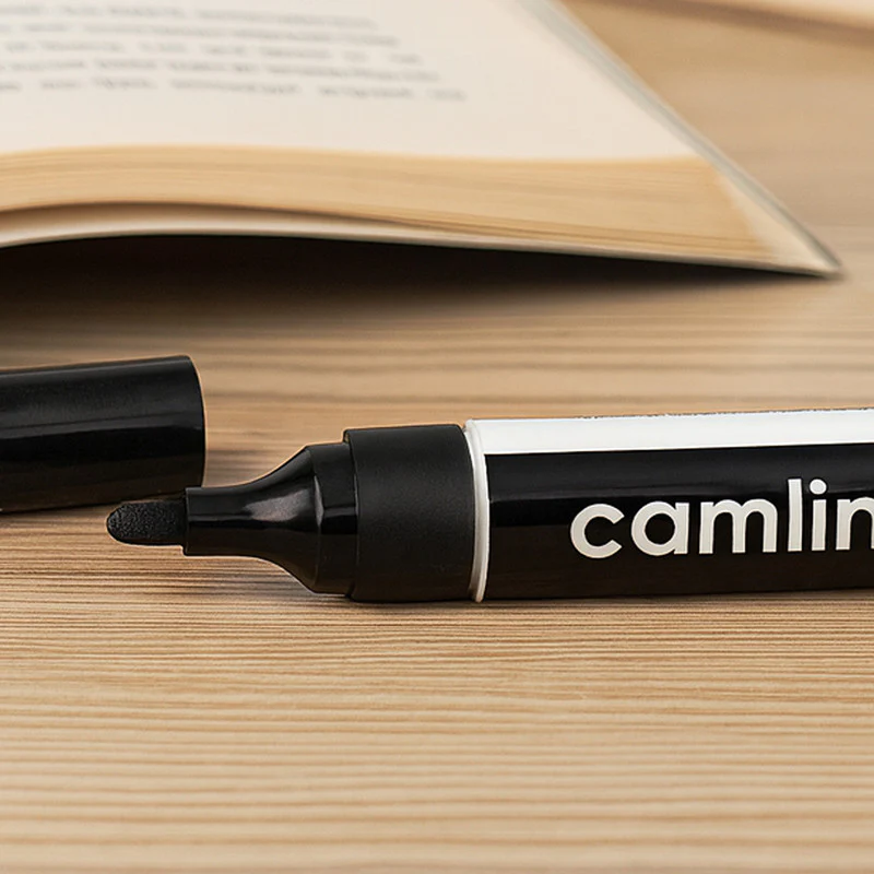 Camlin Bold-E Whiteboard Marker (Set of 10) - Refillable, Bold Writing, (Set of 10) - Image 3