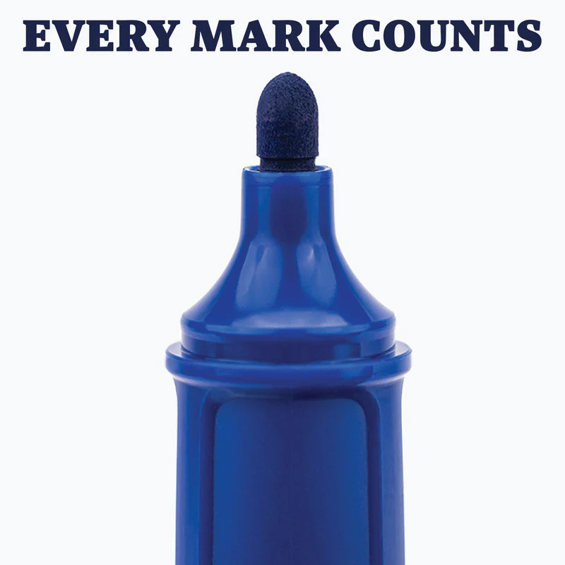 Camlin Cartridge Whiteboard Marker – Blue Refillable Long-Lasting Markers (5 Pc) - Image 2