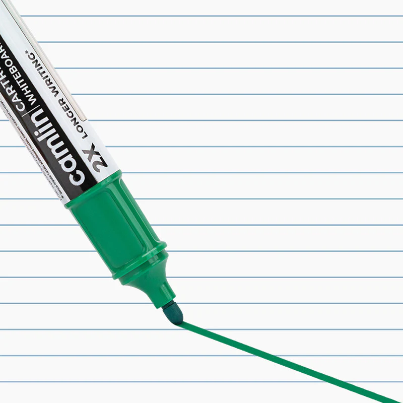 Camlin Cartridge Whiteboard Marker – Green Refillable Long-Lasting Markers (Pack Of 5) - Image 3