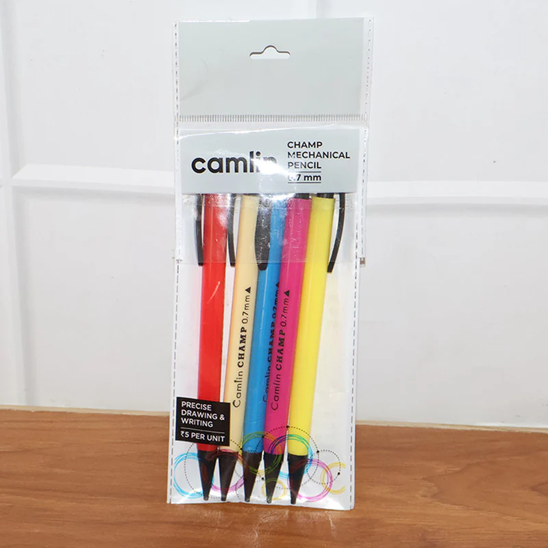 Camlin Champ Mechanical Pencil 0.7 mm (Assorted Colours, 5Pc Pack) - Image 6