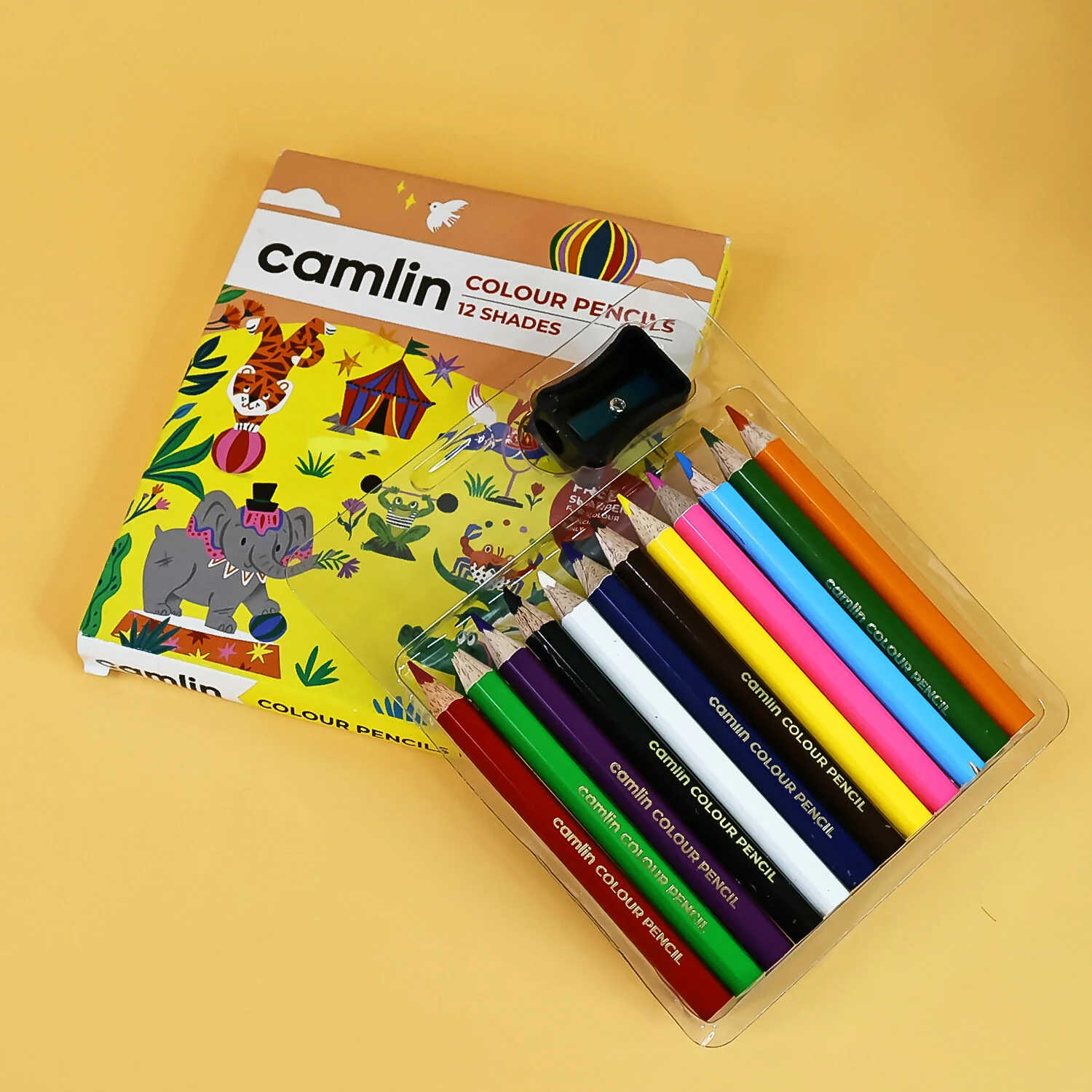 Camlin Colour Pencils – 12 Assorted Shades Smooth Blending, Bright Colours & Free - Image 5