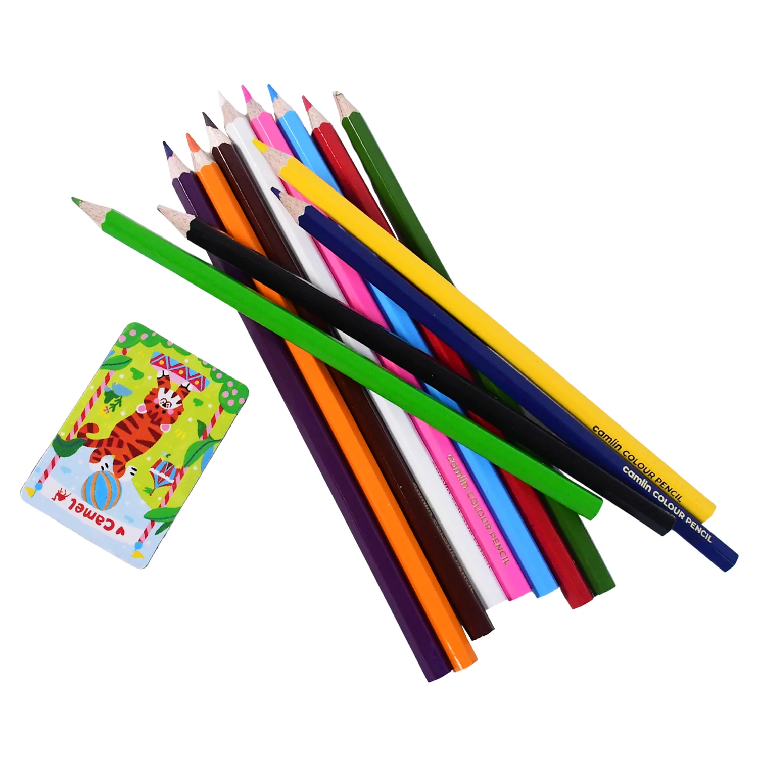 Camlin Colour Pencils – Set of 12 Vibrant Shades with Free Sharpener - Image 4