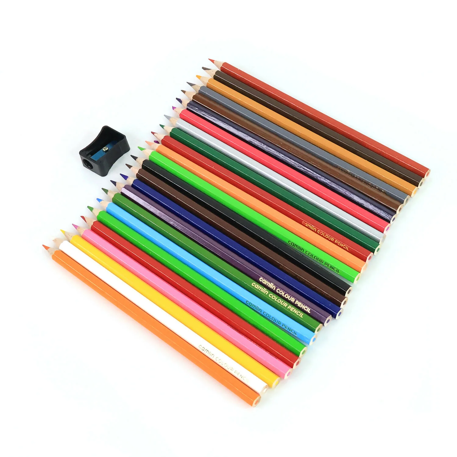 Camlin Colour Pencils – 24 Shades Pack with Free Sharpener - Image 6