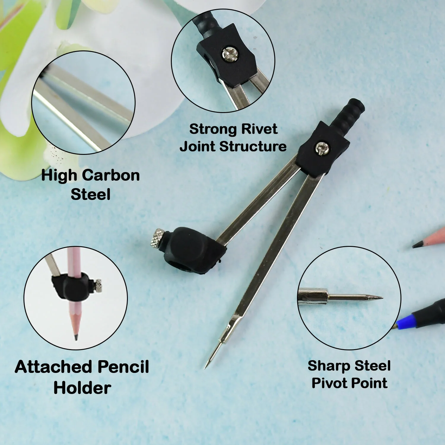 Camlin Compass - Precision Drawing Tool for Circles and Arcs - Image 5