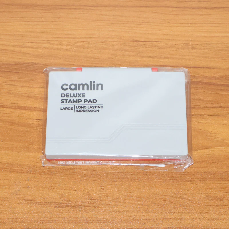 Camlin Deluxe Large Red Stamp Pad – Long Lasting Ink Pad for Clear Impressions - Image 3