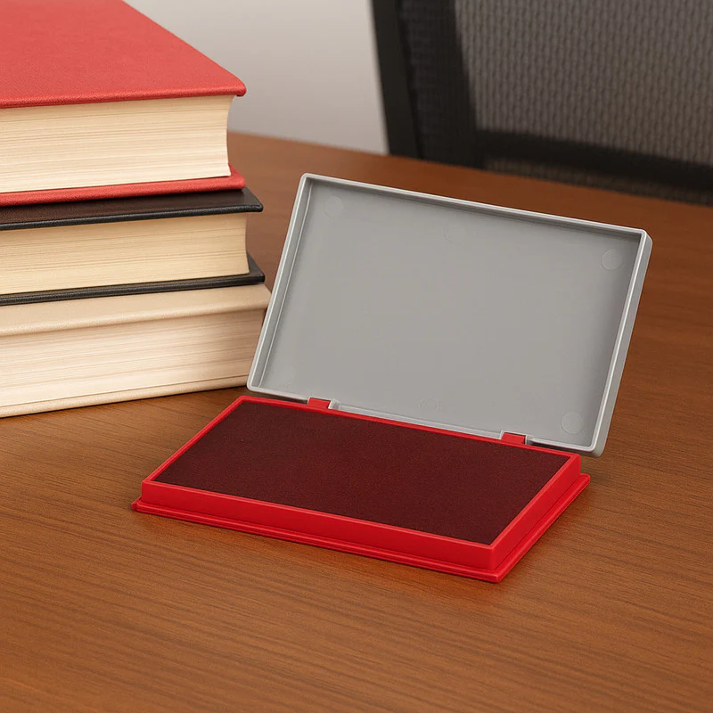 Camlin Deluxe Large Red Stamp Pad – Long Lasting Ink Pad for Clear Impressions - Image 4