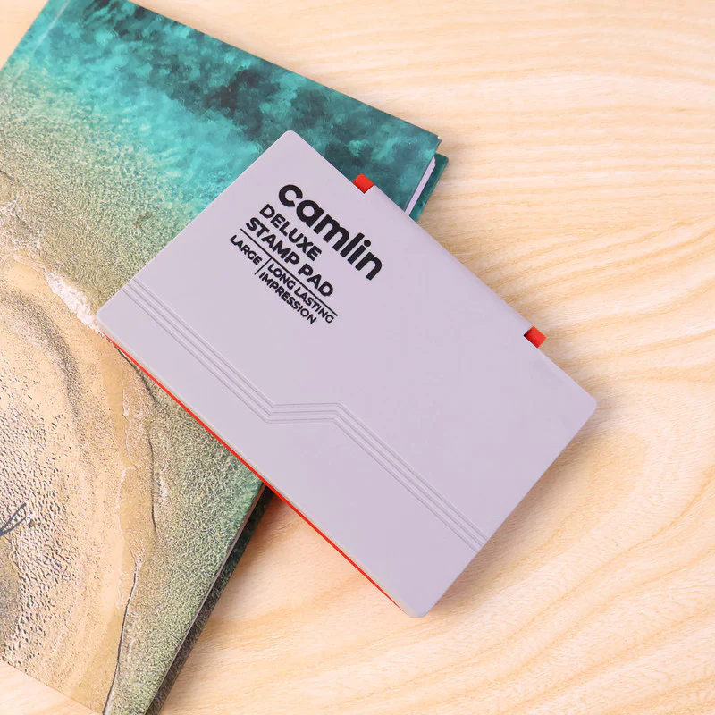 Camlin Deluxe Large Red Stamp Pad – Long Lasting Ink Pad for Clear Impressions - Image 6