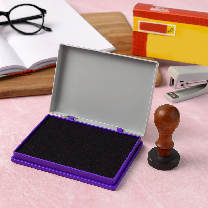 Camlin Deluxe Small Violet Stamp Pad – Long Lasting Ink Pad for Clear Impressions - Image 4