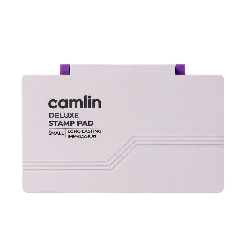 Camlin Deluxe Small Violet Stamp Pad – Long Lasting Ink Pad for Clear Impressions - Image 5