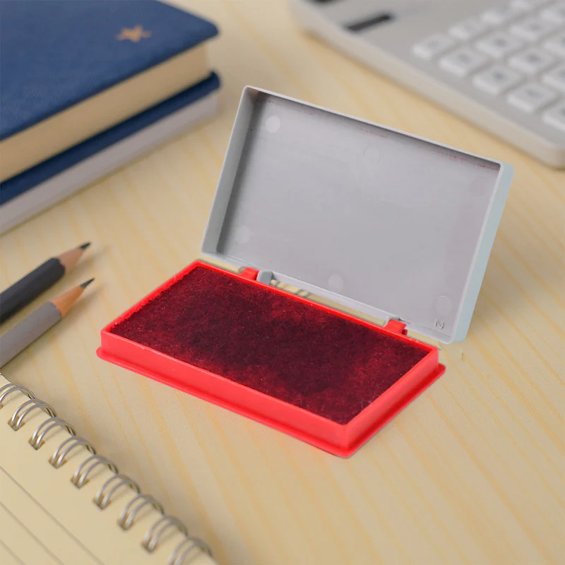 Camlin Deluxe Stamp Pad – Red Color High-Quality Ink Pad Crisp and Clear Impressions - Image 3