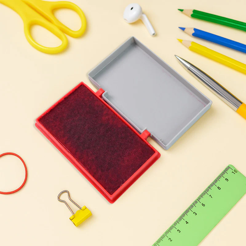 Camlin Deluxe Stamp Pad – Red Color High-Quality Ink Pad Crisp and Clear Impressions - Image 5