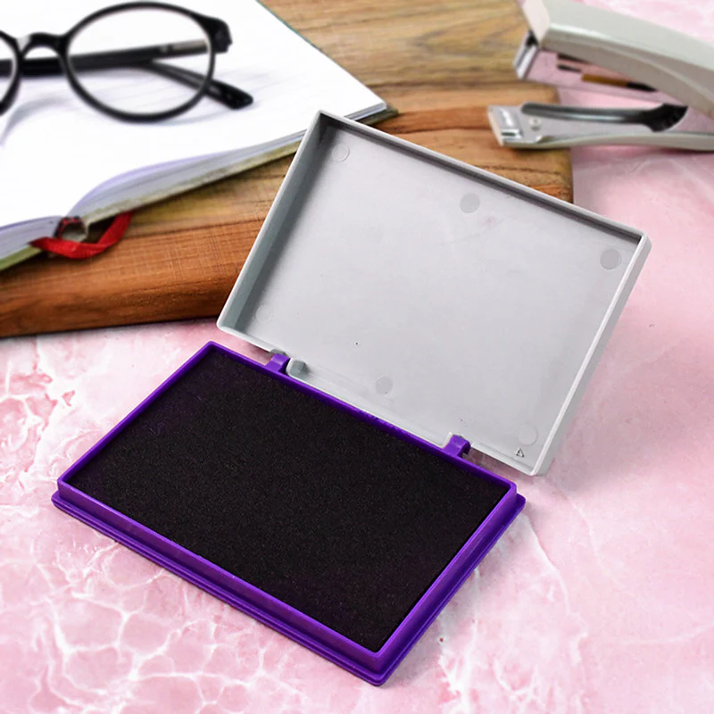 Camlin Deluxe Stamp Pad – Violet Color High-Quality Ink Pad Crisp Clear Impressions (50 Gm) - Image 2