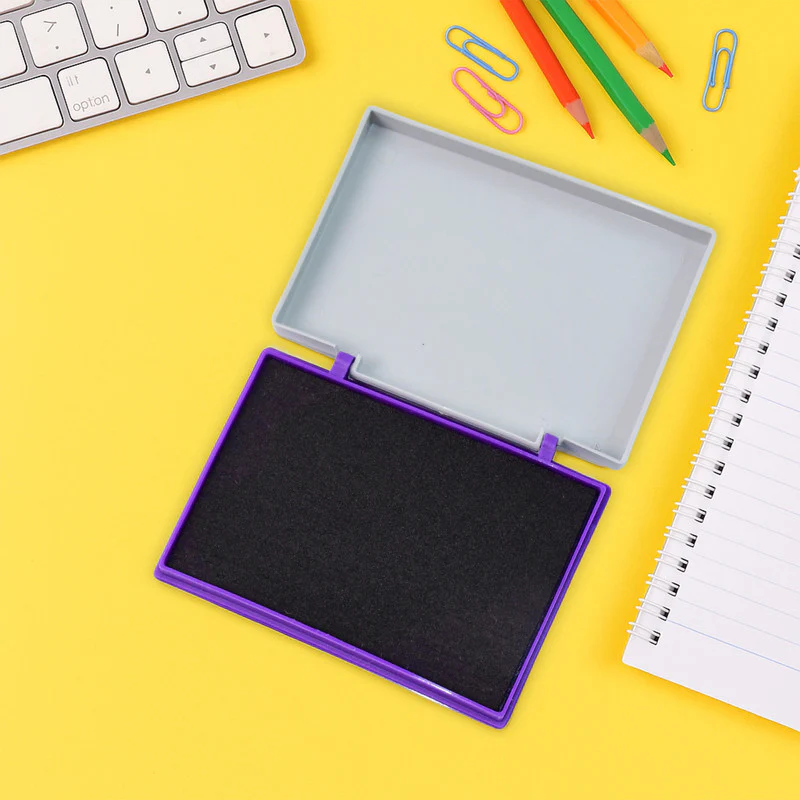 Camlin Deluxe Stamp Pad – Violet Color High-Quality Ink Pad Crisp Clear Impressions (50 Gm) - Image 3