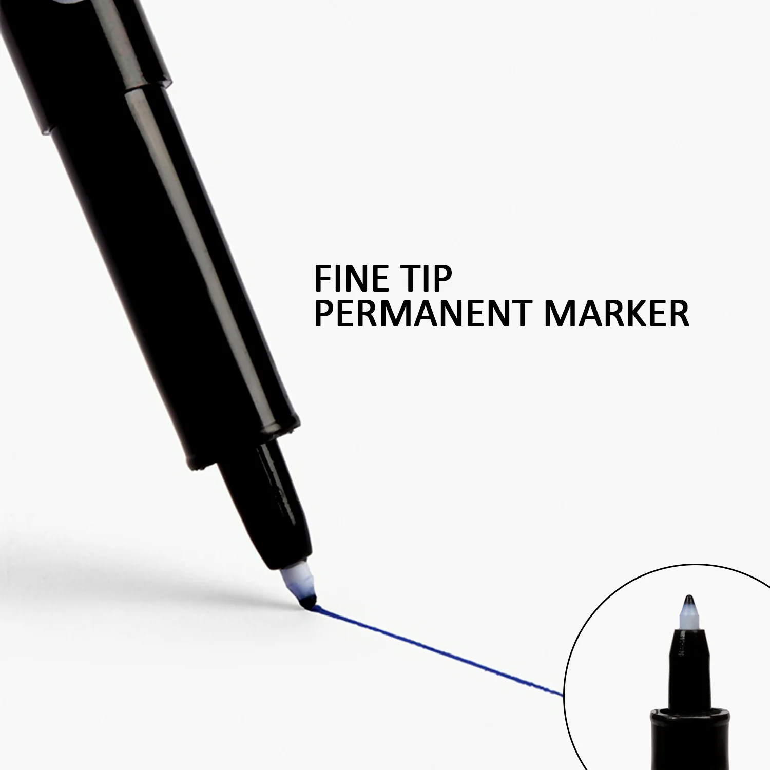 Camlin Fine Tip Permanent Marker (Set of 10 Units) for Fine Marking and Writing - Image 3