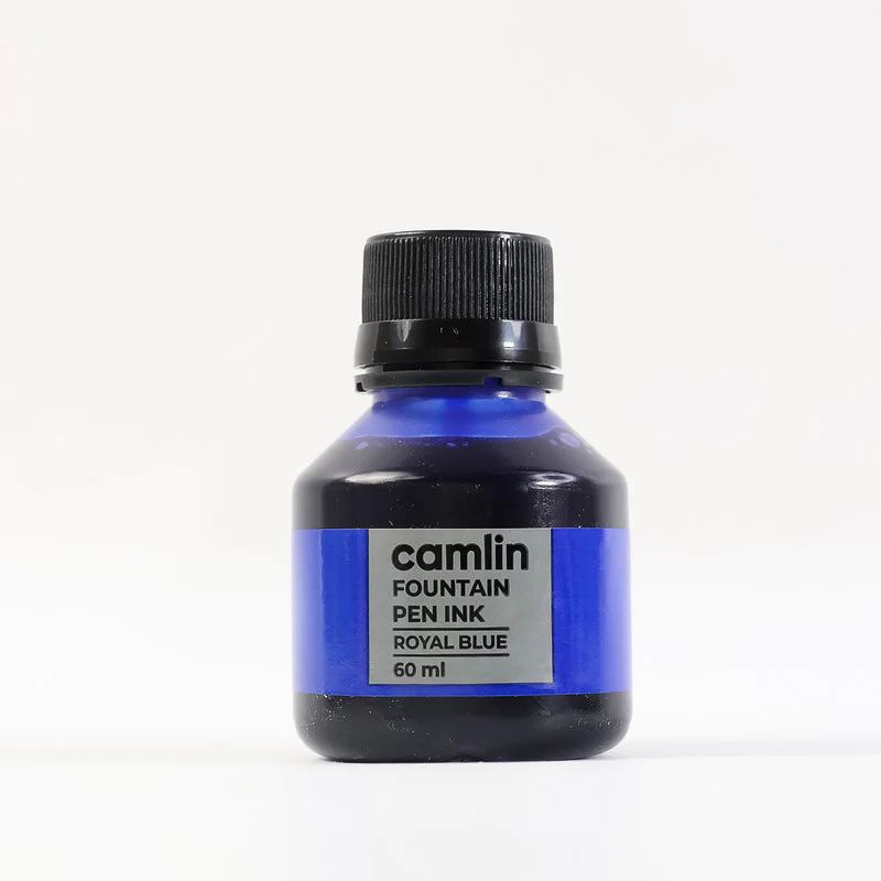 Camlin Fountain Pen Ink – Smooth Writing Royal Blue Ink for All (60 ml Bottle) - Image 5