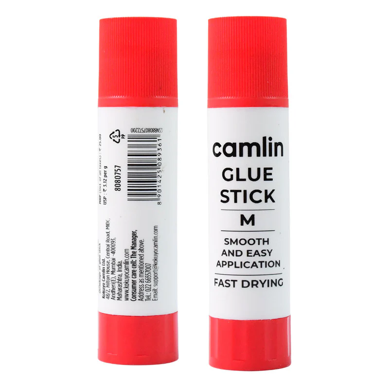 Camlin Glue Stick – Medium Size Smooth and Easy Application Fast Drying Adhesive (8 Gm) - Image 4