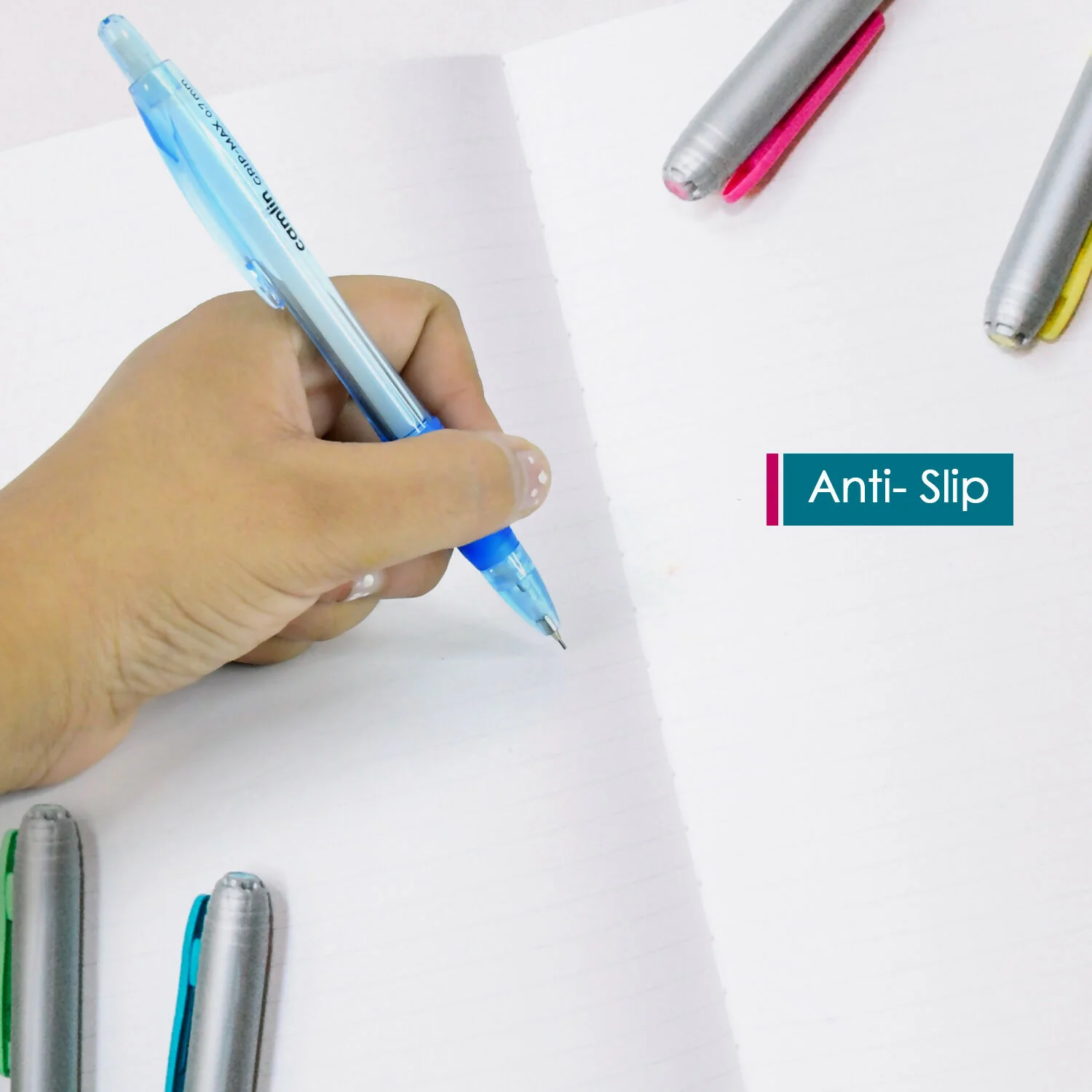 Camlin Grip Max Mechanical Pencil – 0.7 mm, Soft Grip (Wholesale Pack of 10 Units) - Image 2