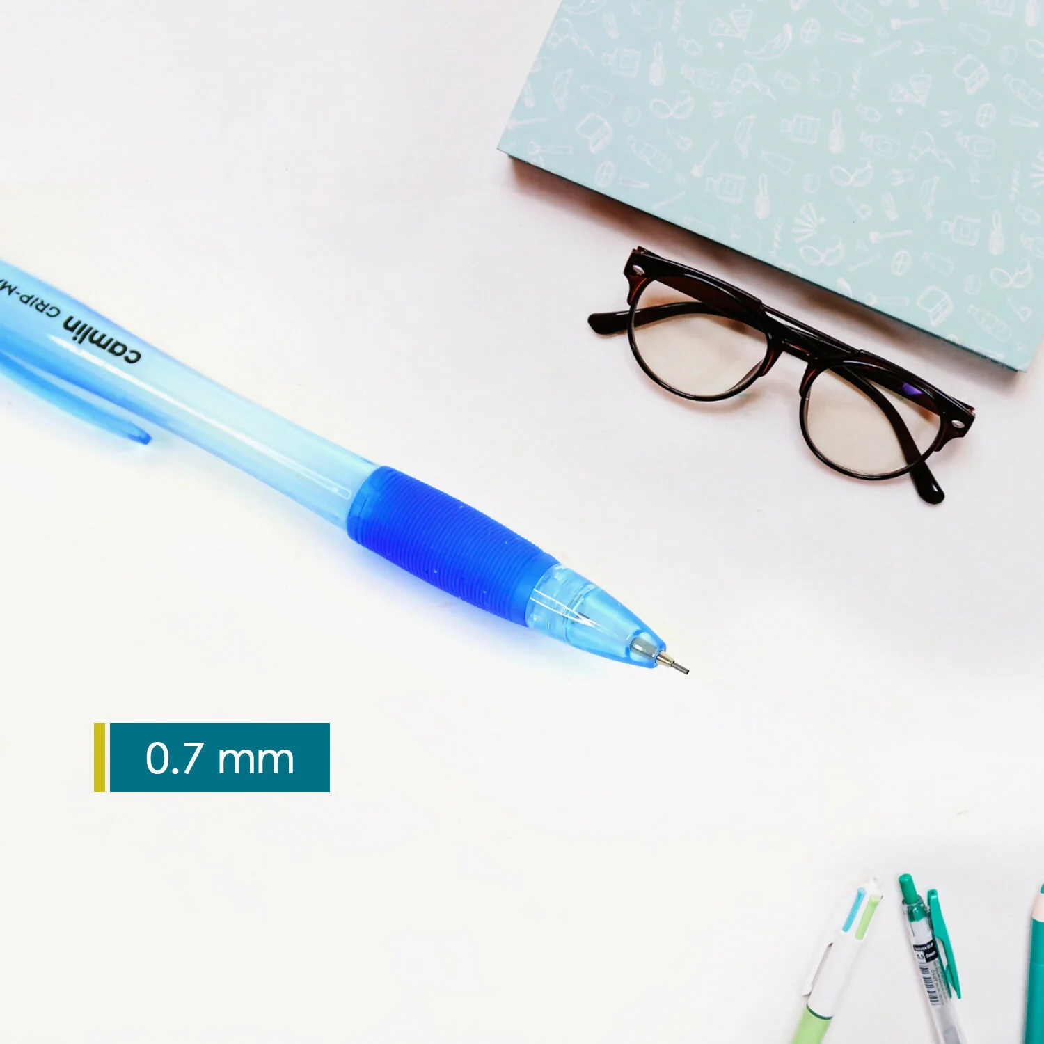 Camlin Grip Max Mechanical Pencil – 0.7 mm, Soft Grip (Wholesale Pack of 10 Units) - Image 3