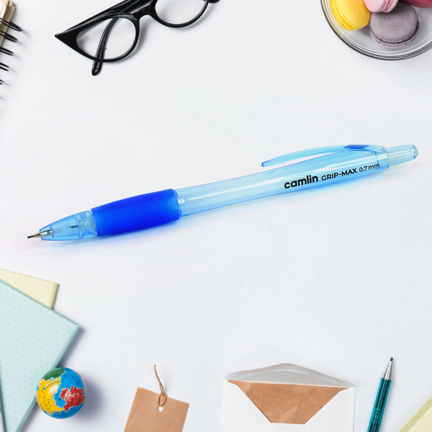 Camlin Grip Max Mechanical Pencil – 0.7 mm, Soft Grip (Wholesale Pack of 10 Units) - Image 4