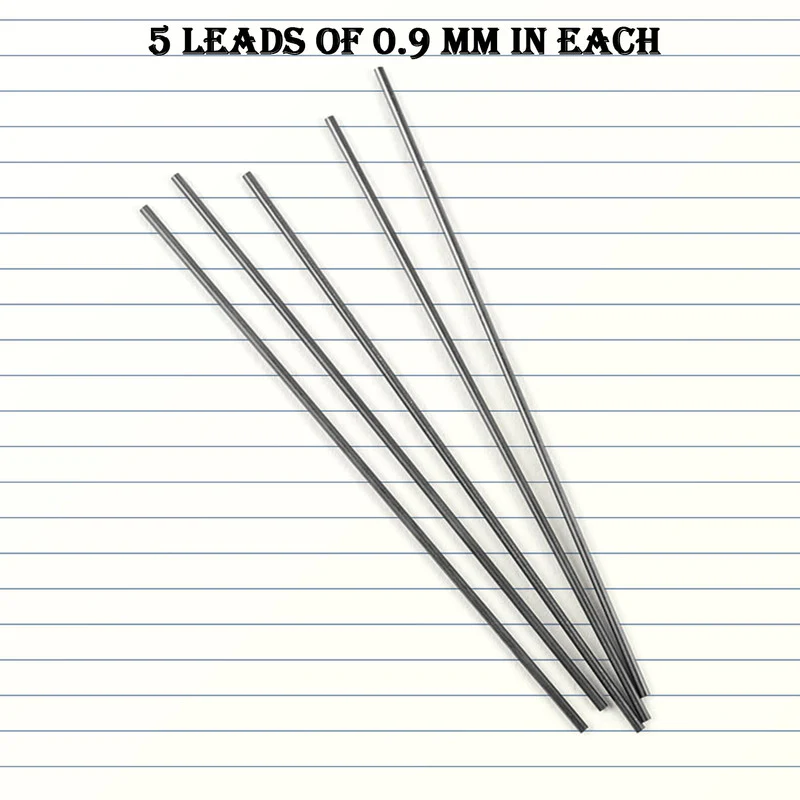 Camlin Hi-Par 0.9 mm Mechanical Pencil Leads High Polymer Leads Pack of 10 Tubes - Image 4