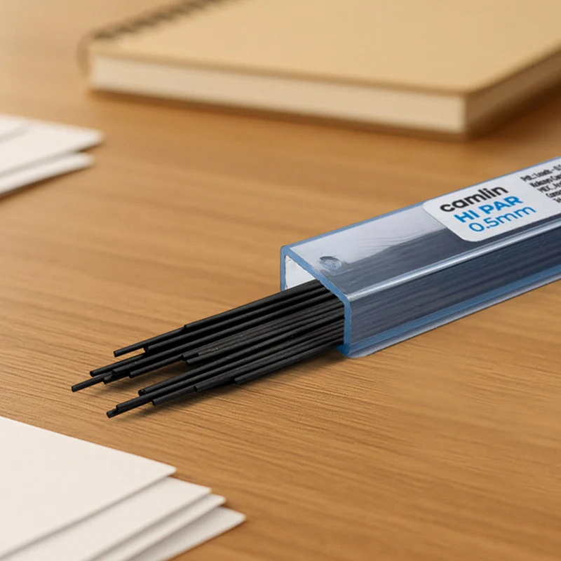 Camlin Hi-Par Leads 0.5 mm HB – High Polymer Mechanical Pencil Leads (10 Tubes Pack) - Image 3