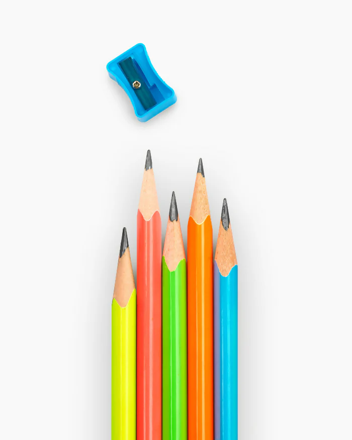 Camlin Nova Glowing Triangular Pencils – Pack of 10 Neon Shades with Free Sharpener - Image 14