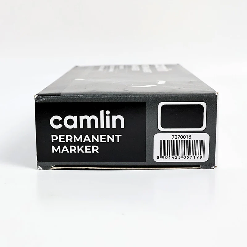 Camlin Permanent Marker Black Bold Long Lasting Refillable Marker Pack of 10 - Image 5