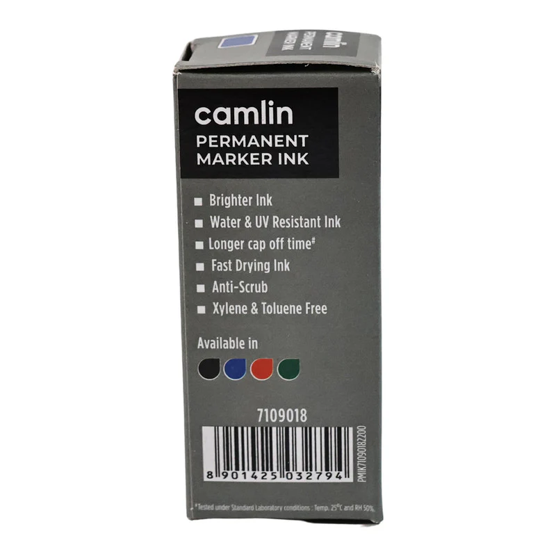 Camlin Permanent Marker Ink 15 ml – Blue Color Refill Ink for Multi-Surfaces - Image 5